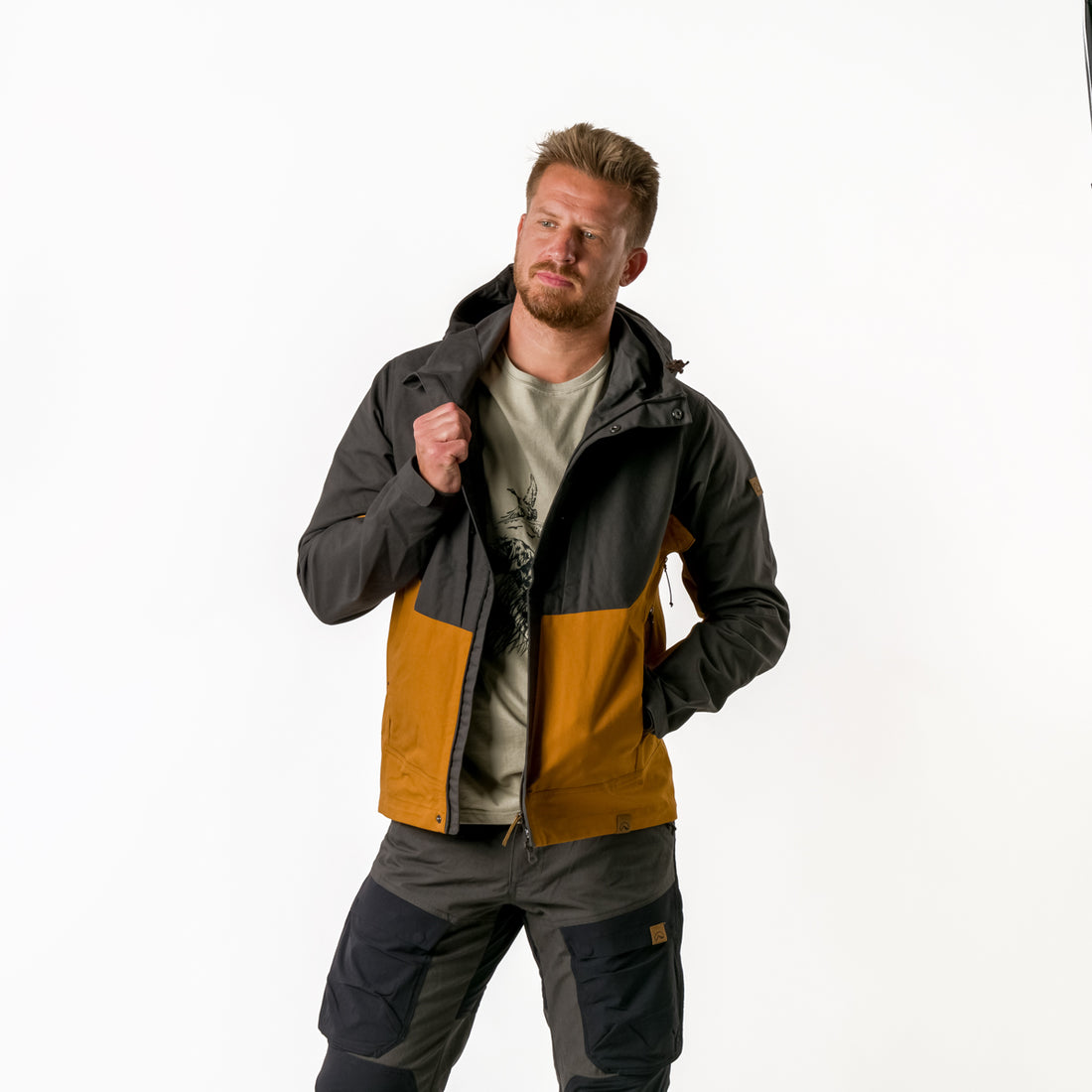 BU-3970AD men's wax jacket adventure KASH