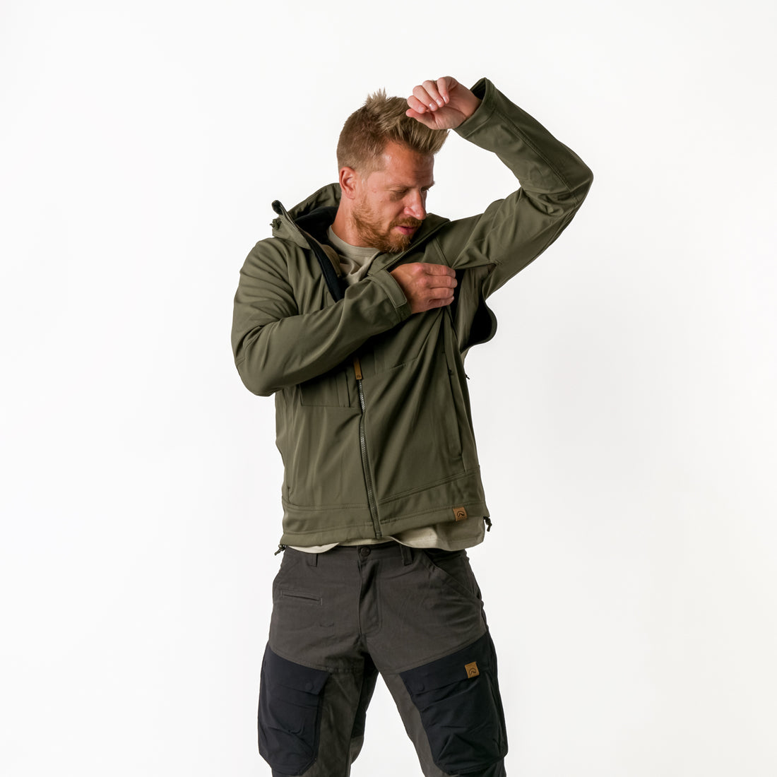 BU-3971AD men's softshell jacket 3L AUGUST