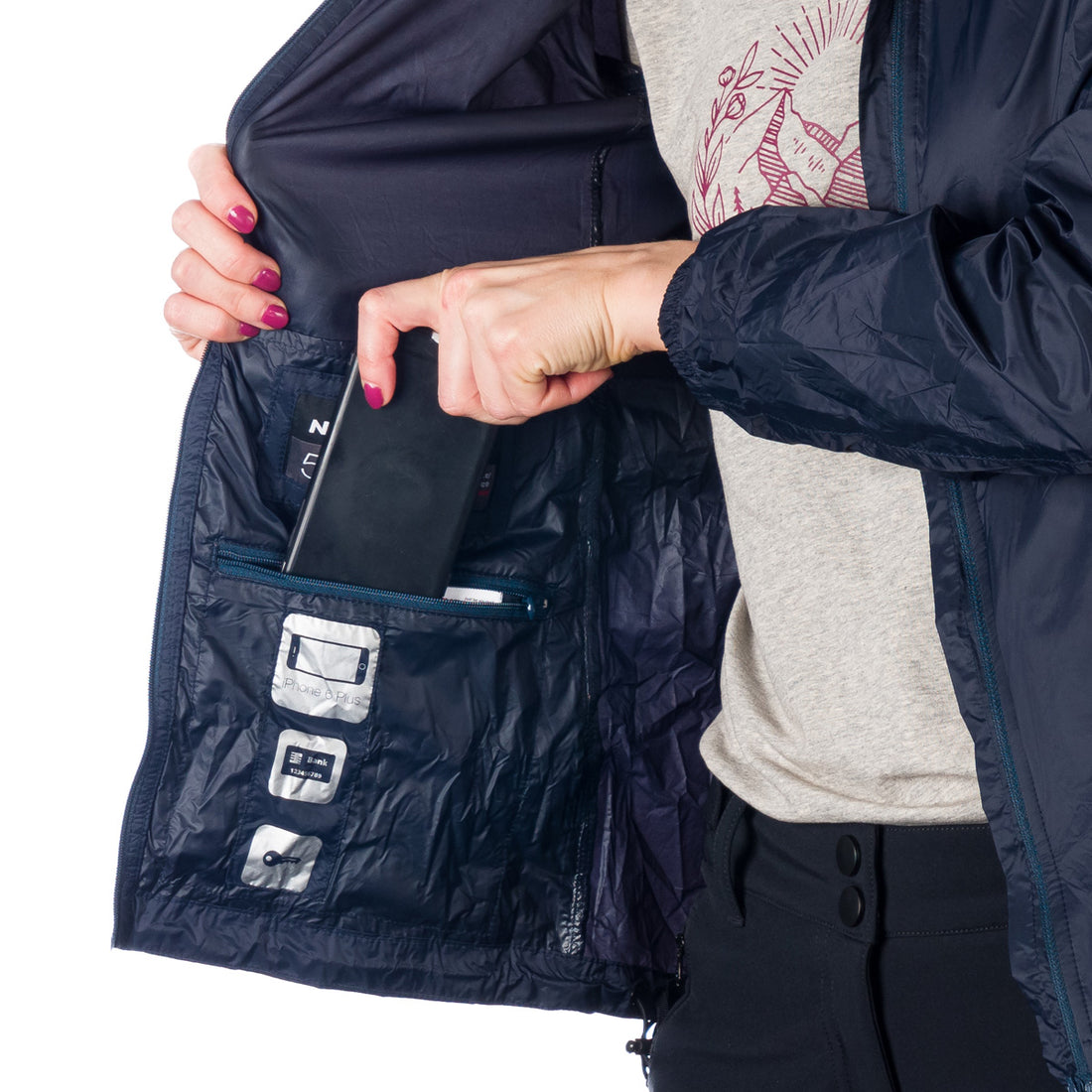 BU-4267OR women's waterproof jacket stowable 2l NORTHCOVER