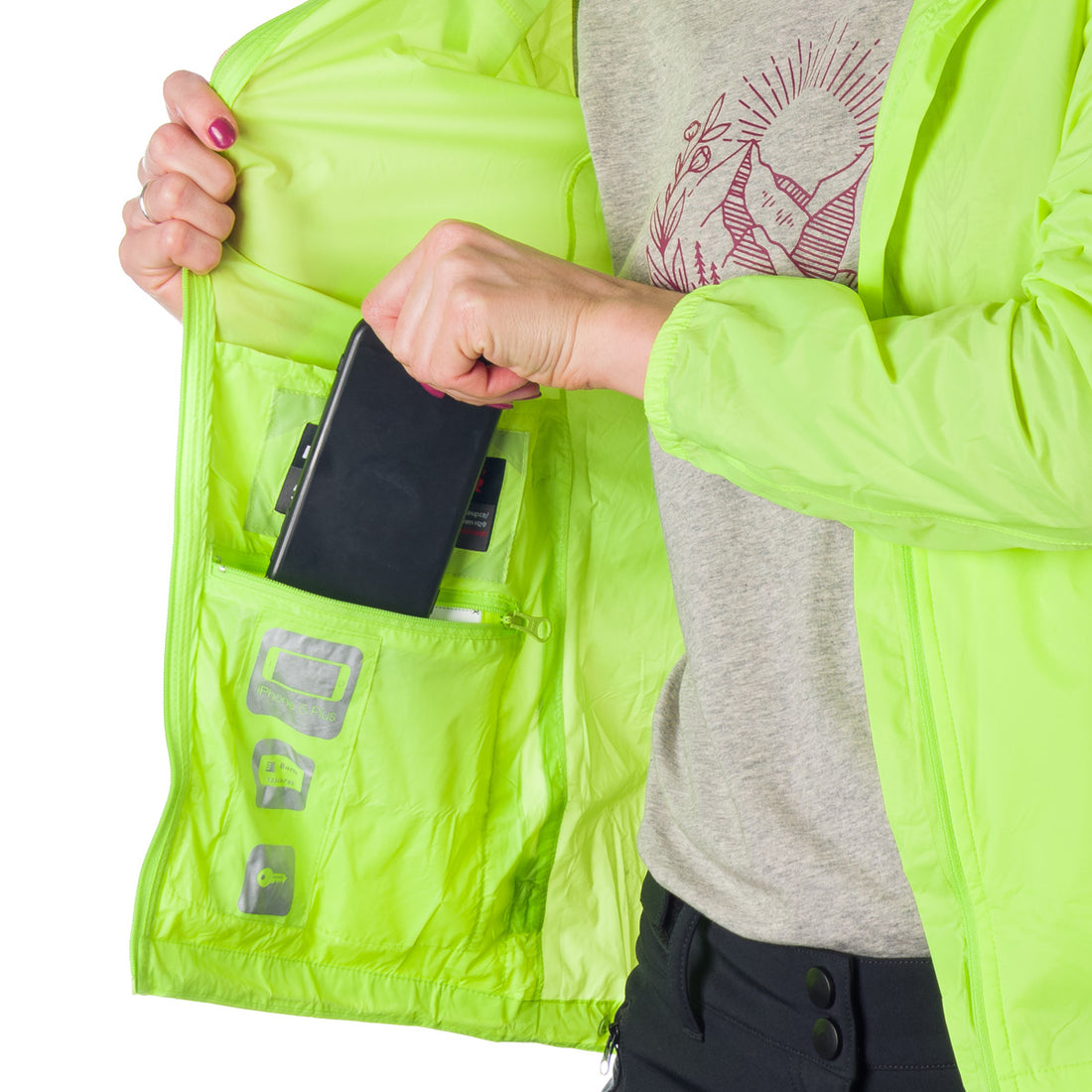 BU-4267OR women's waterproof jacket stowable 2l NORTHCOVER