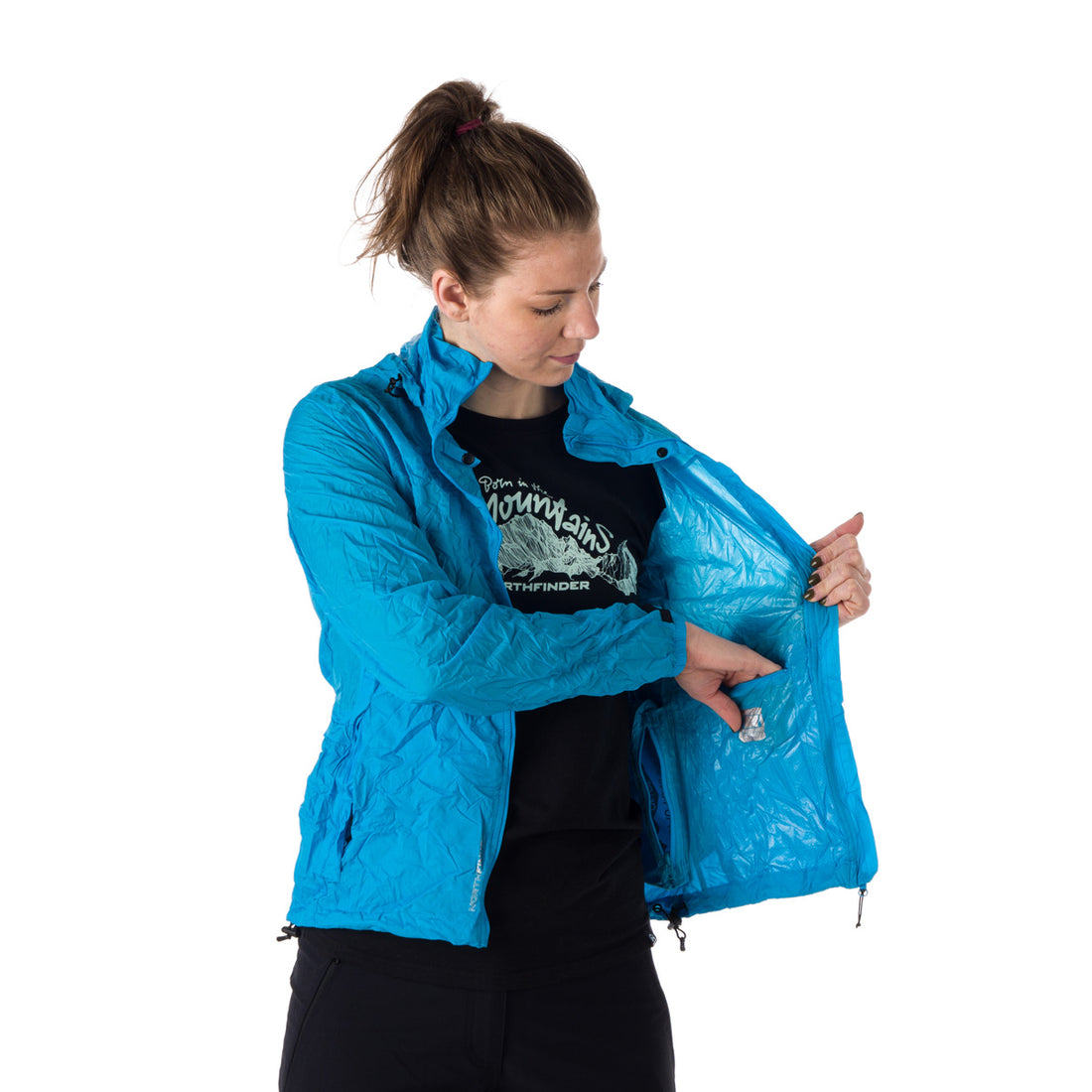 BU-4268OR women's waterproof multisport jacket stowable 2l NORTHKIT