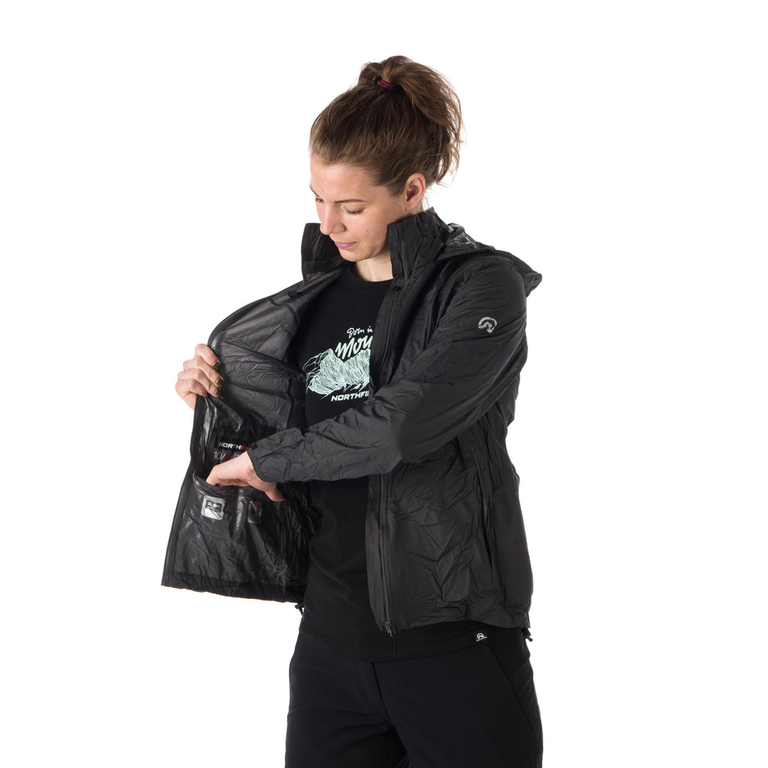 BU-4268OR women's waterproof multisport jacket stowable 2l NORTHKIT