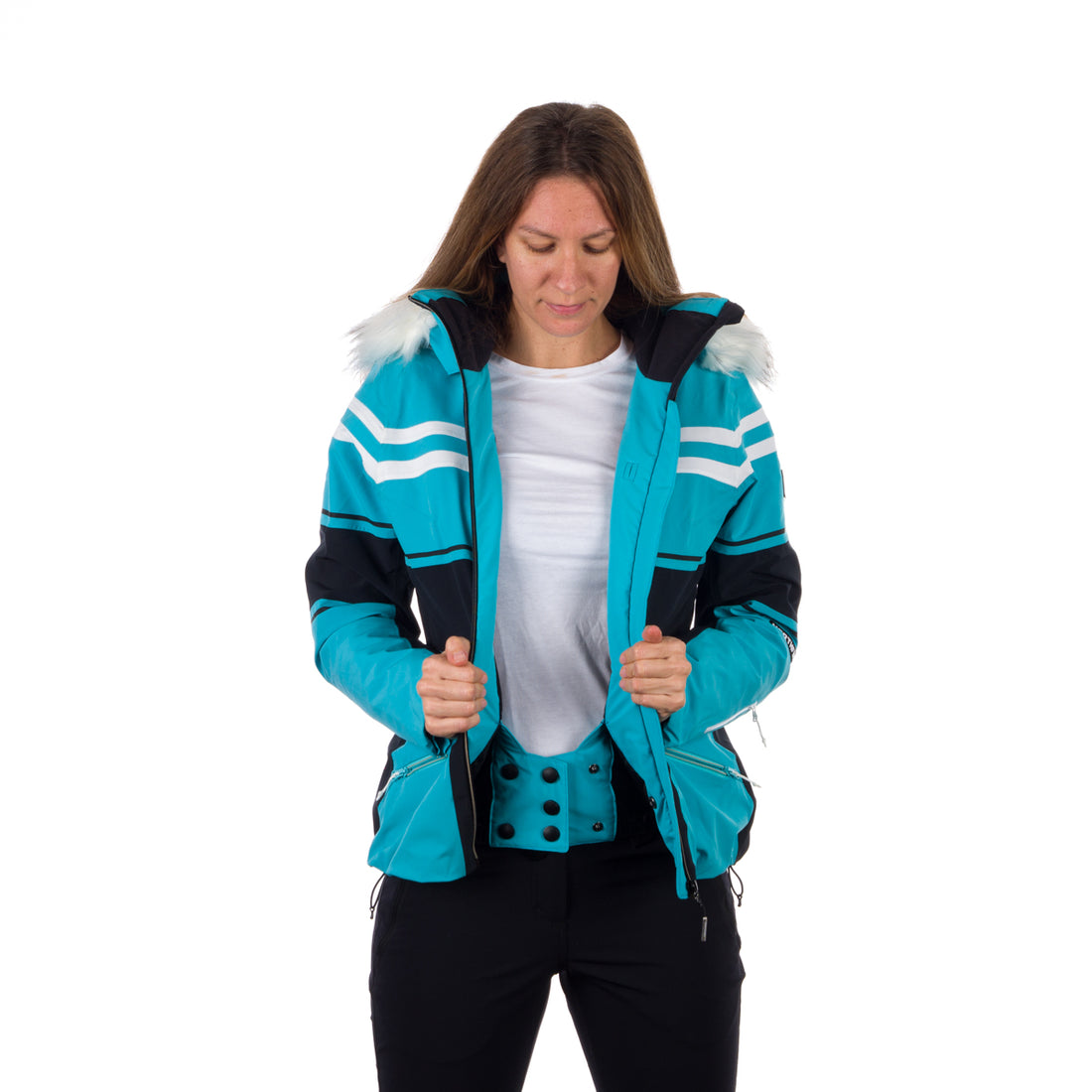 BU-4792SNW women's jacket ski insulated trendy full pack WERTINELA