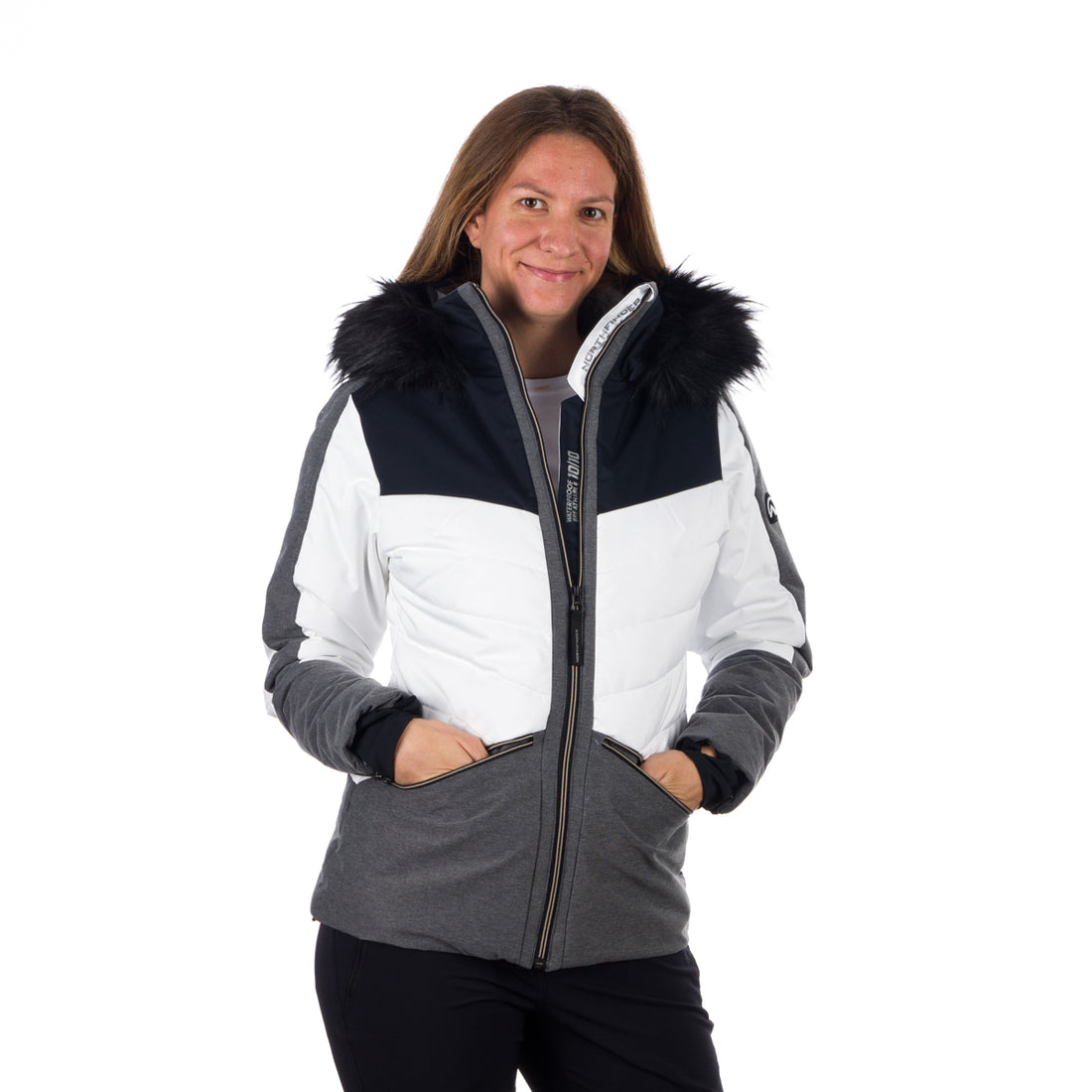 BU-47941SNW women's jacket ski insulated full pack DREWINESTA