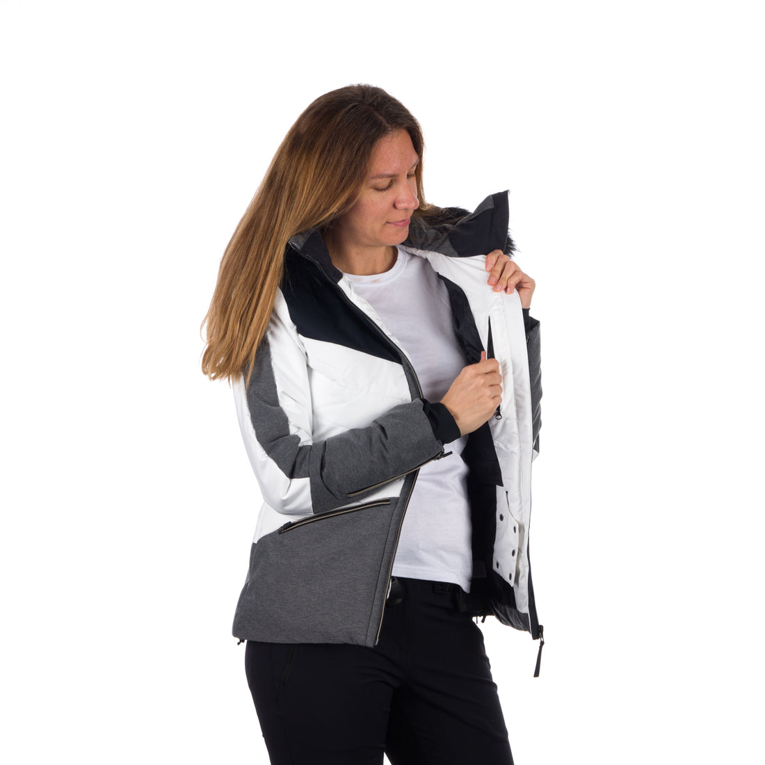 BU-47941SNW women's jacket ski insulated full pack DREWINESTA