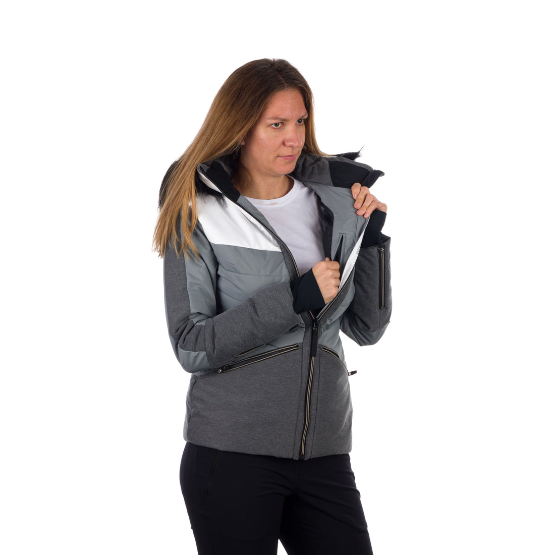 BU-47941SNW women's jacket ski insulated full pack DREWINESTA