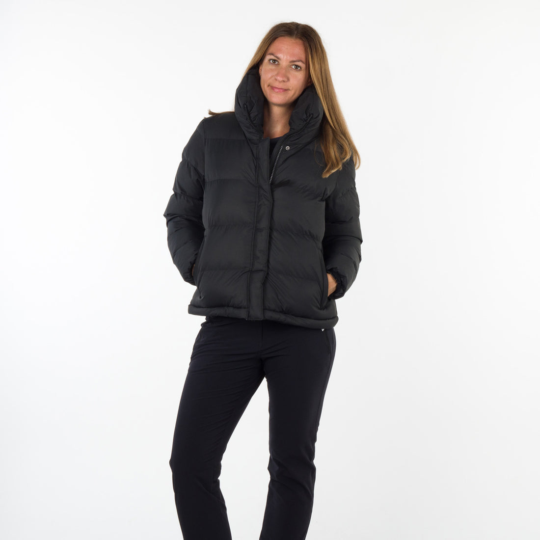 BU-4934SP women's like down jacket with detachable part CASSIDY