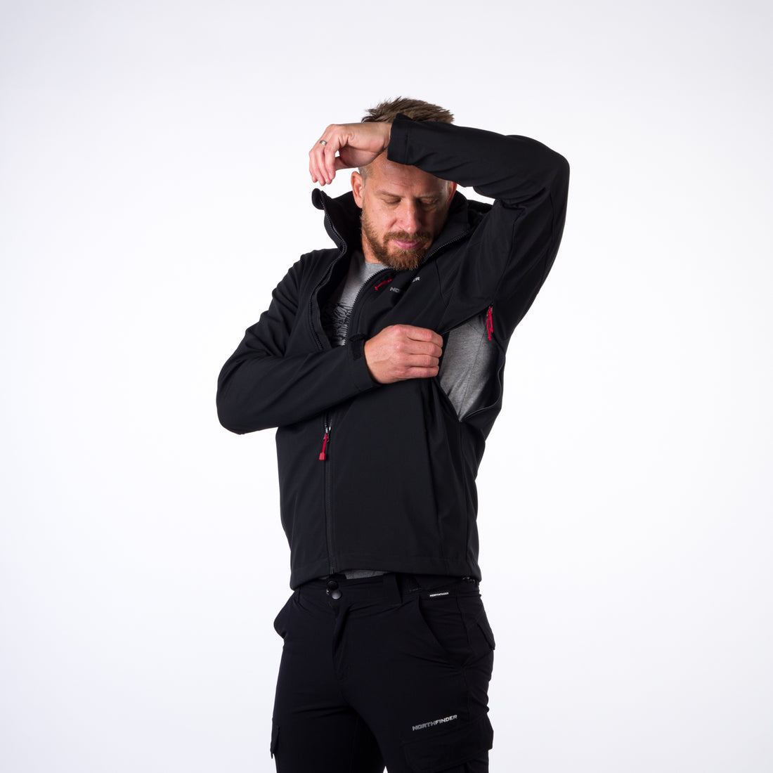 BU-5003OR men's softshell jacket outdoor MARQUIS
