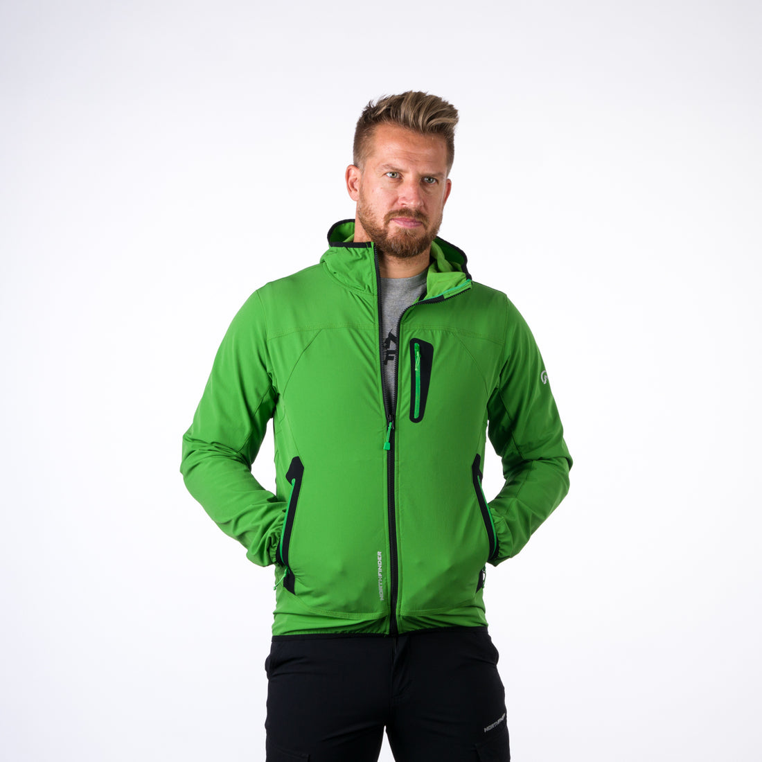 BU-5004OR men's softshell jacket active CASE