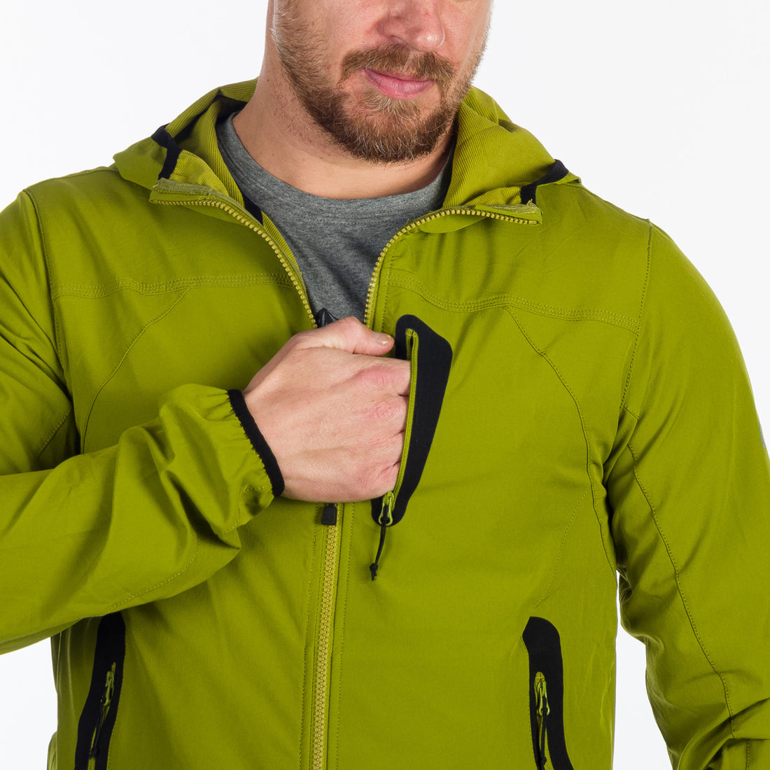 BU-5004OR men's softshell jacket active CASE