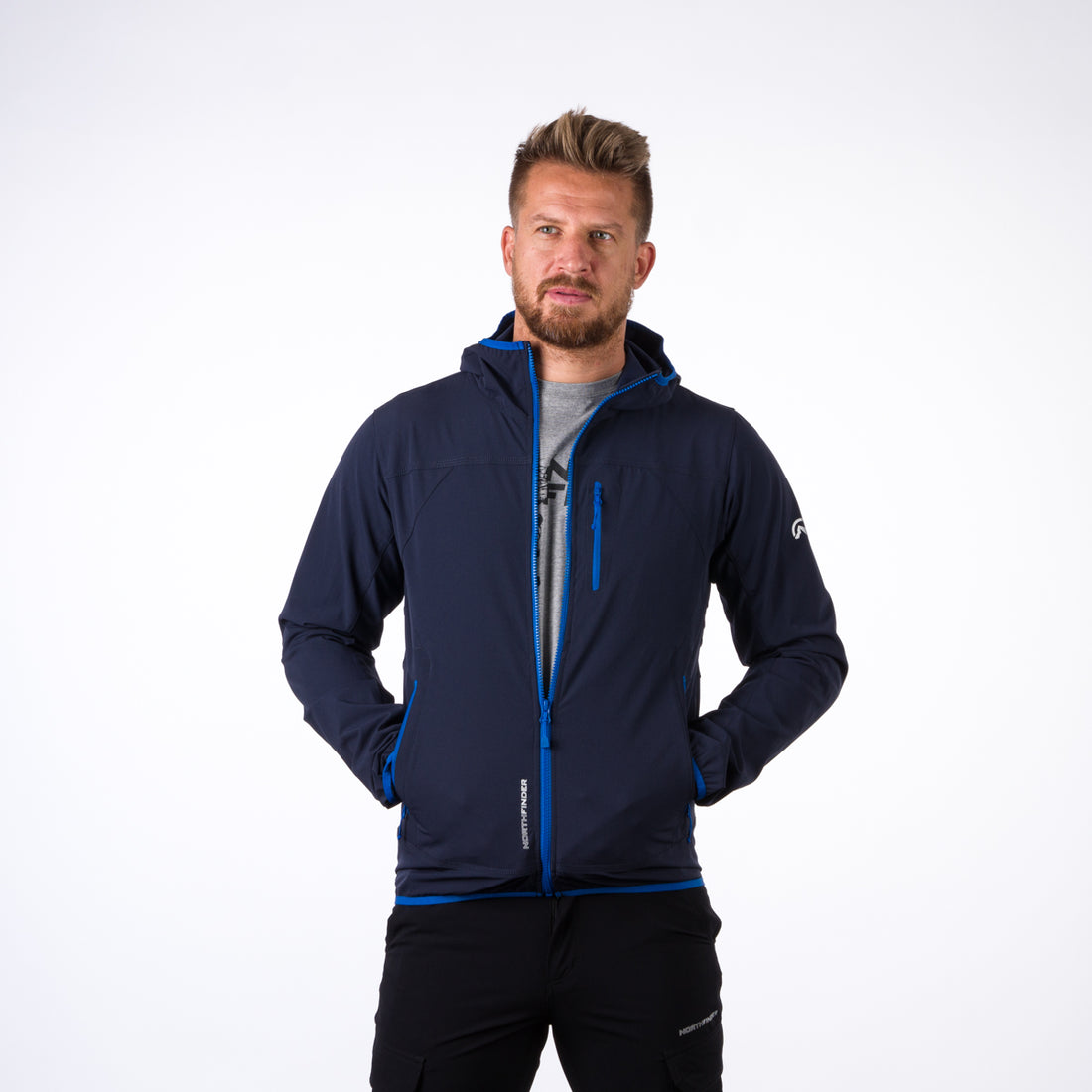 BU-5004OR men's softshell jacket active CASE