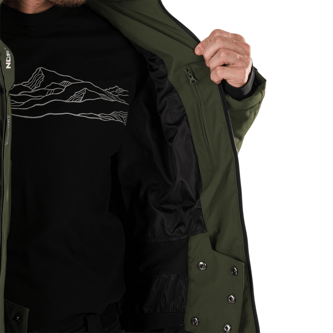 BU-5008SNW men's ski jacket insulated MAJOR