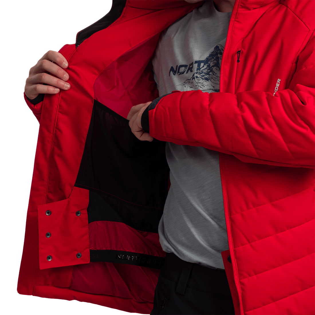 BU-5008SNW men's ski jacket insulated MAJOR