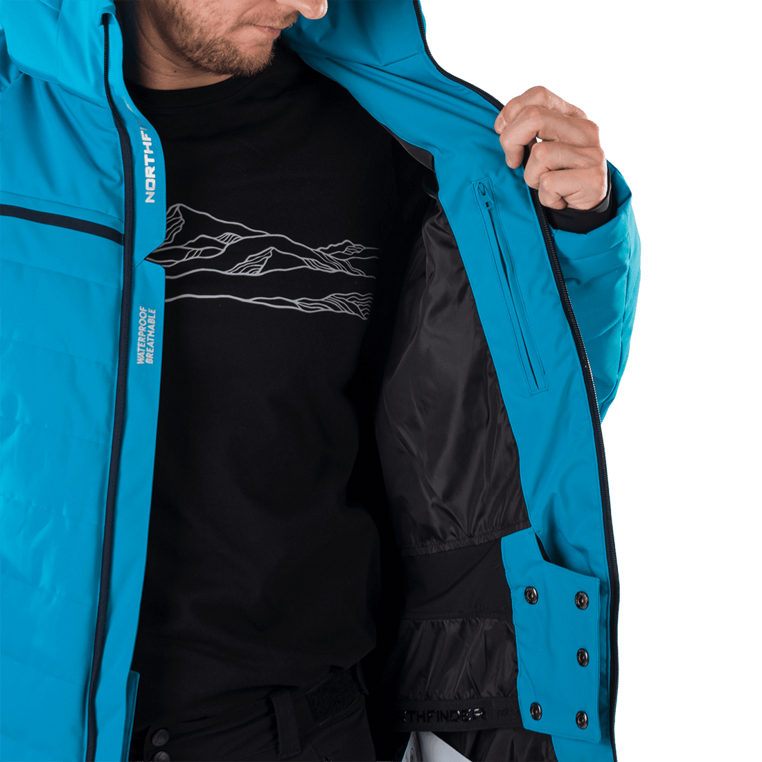 BU-5008SNW men's ski jacket insulated MAJOR