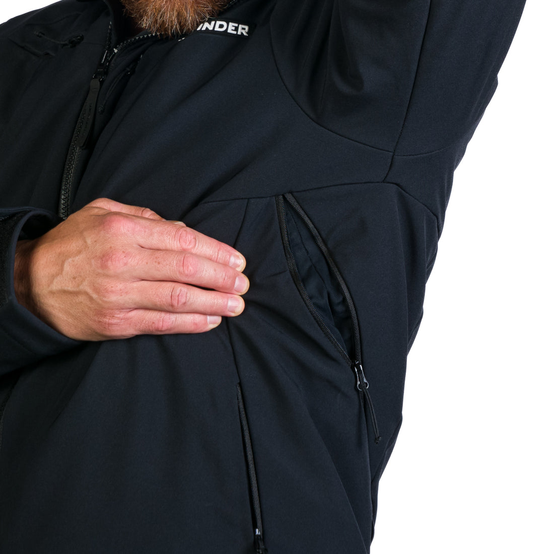 BU-50091SNW men's ski jacket insulated  DREWIN