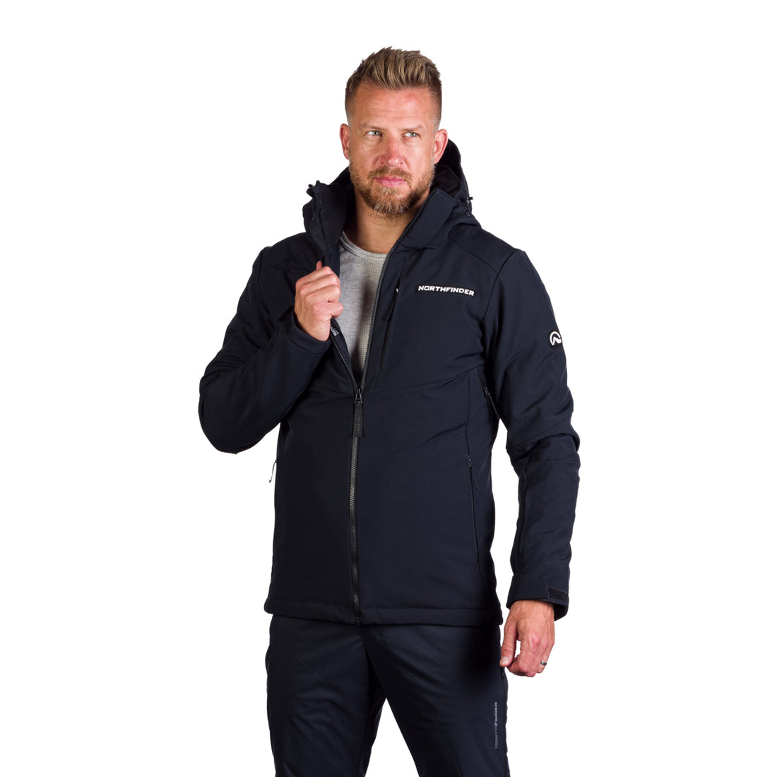 BU-50091SNW men's ski jacket insulated  DREWIN