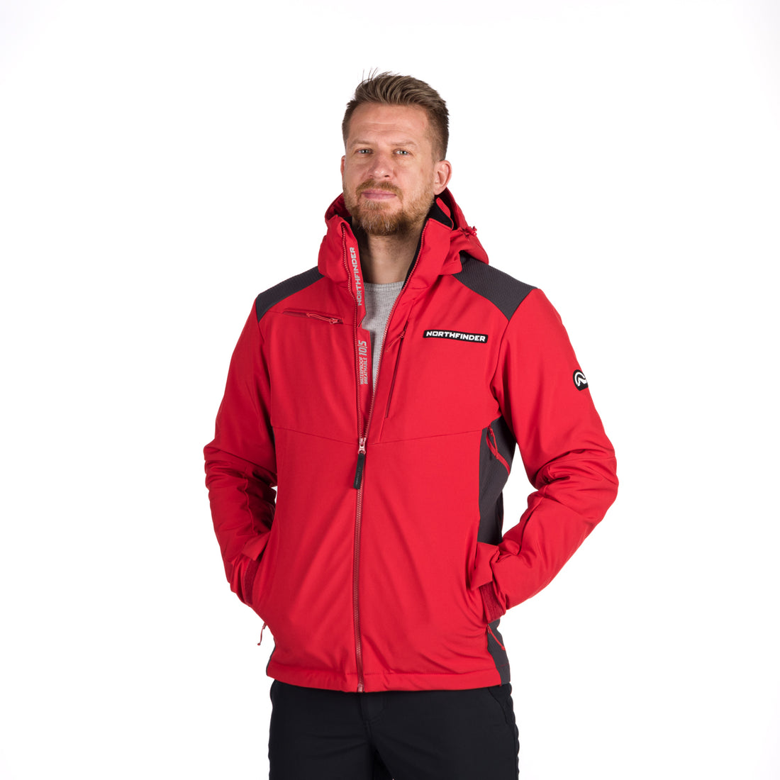 BU-5009SNW men's ski jacket insulated DREWIN