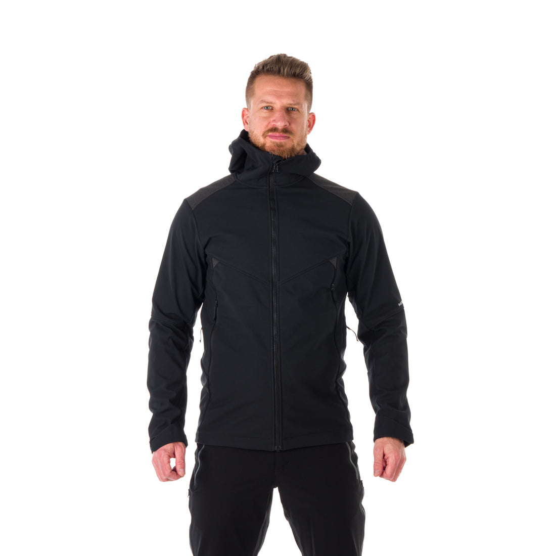 BU-5030OR men's outdoor hoody softshell jacket protect face 3L DYLAN 