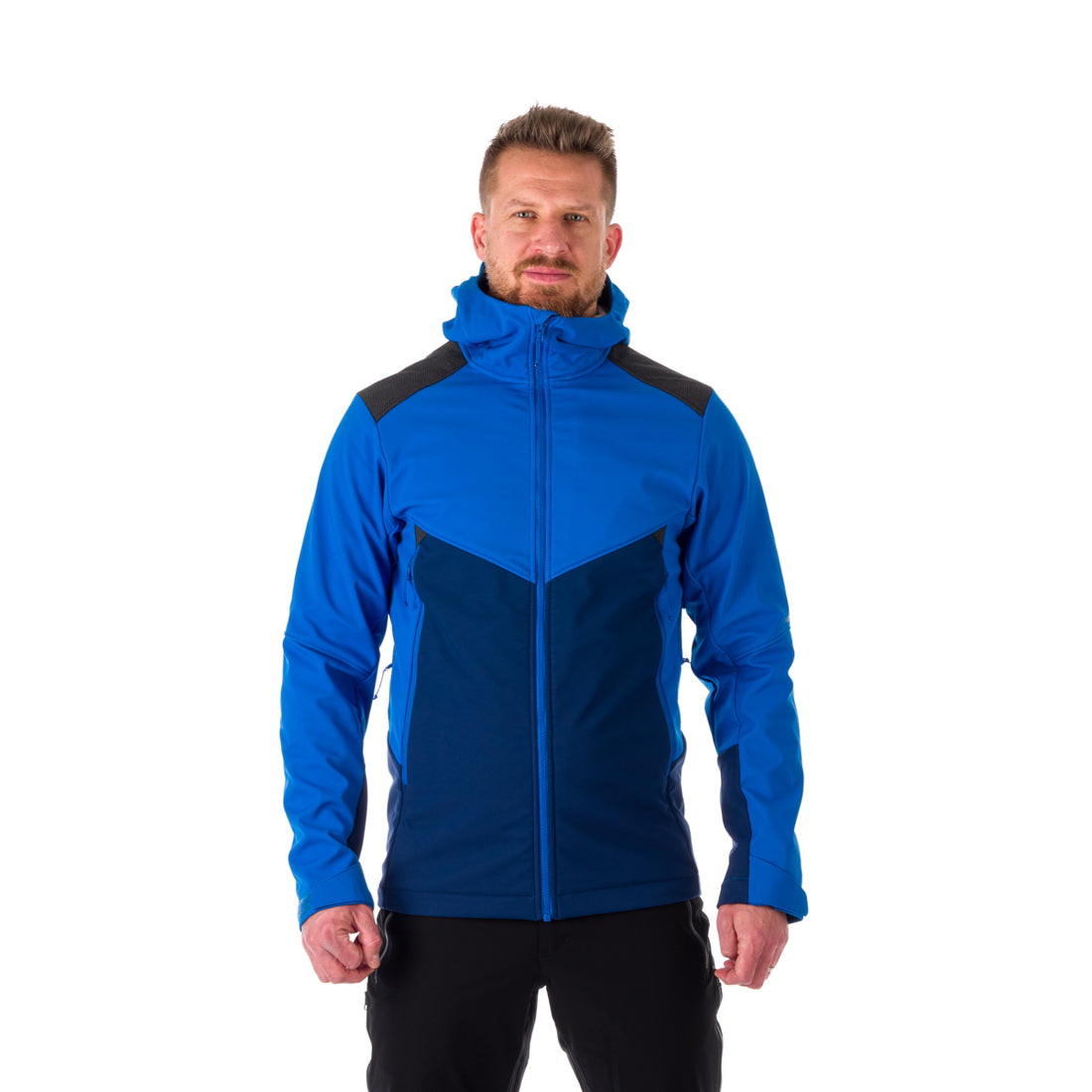 BU-5030OR men's outdoor hoody softshell jacket protect face 3L DYLAN 