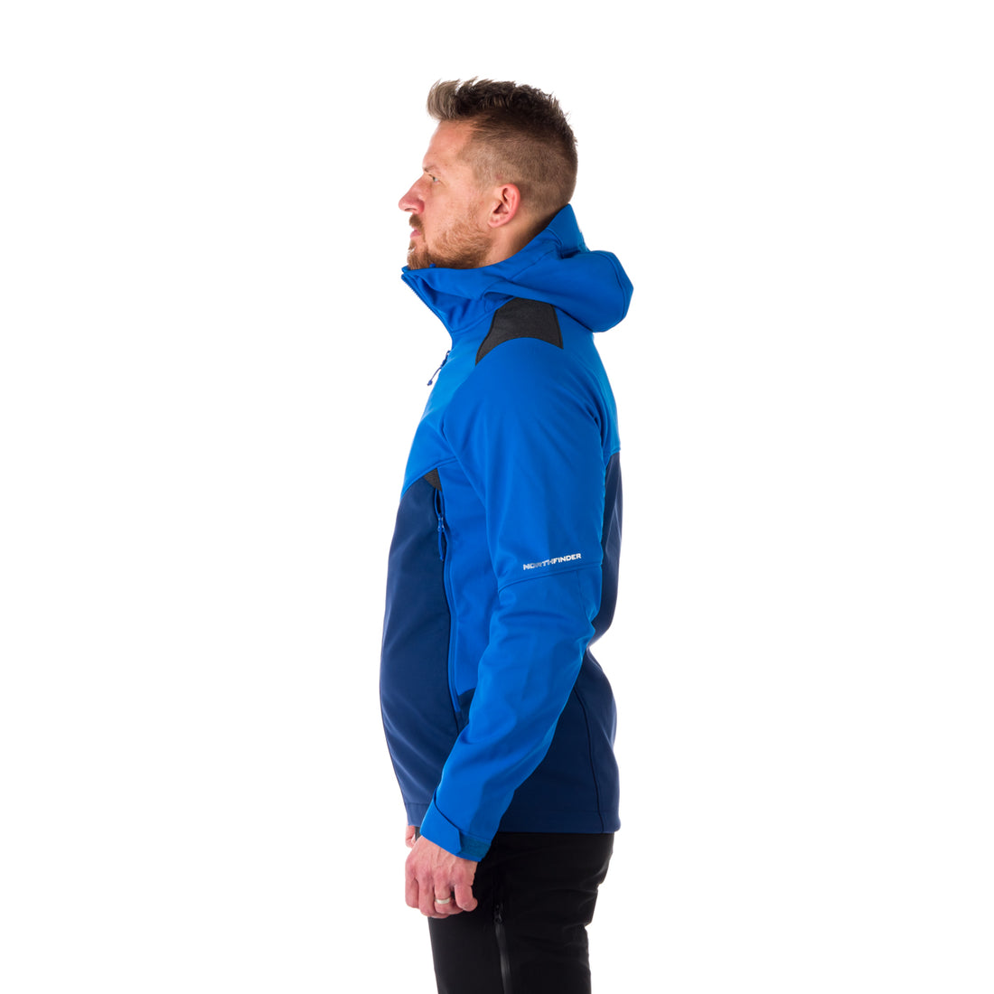 BU-5030OR men's outdoor hoody softshell jacket protect face 3L DYLAN 