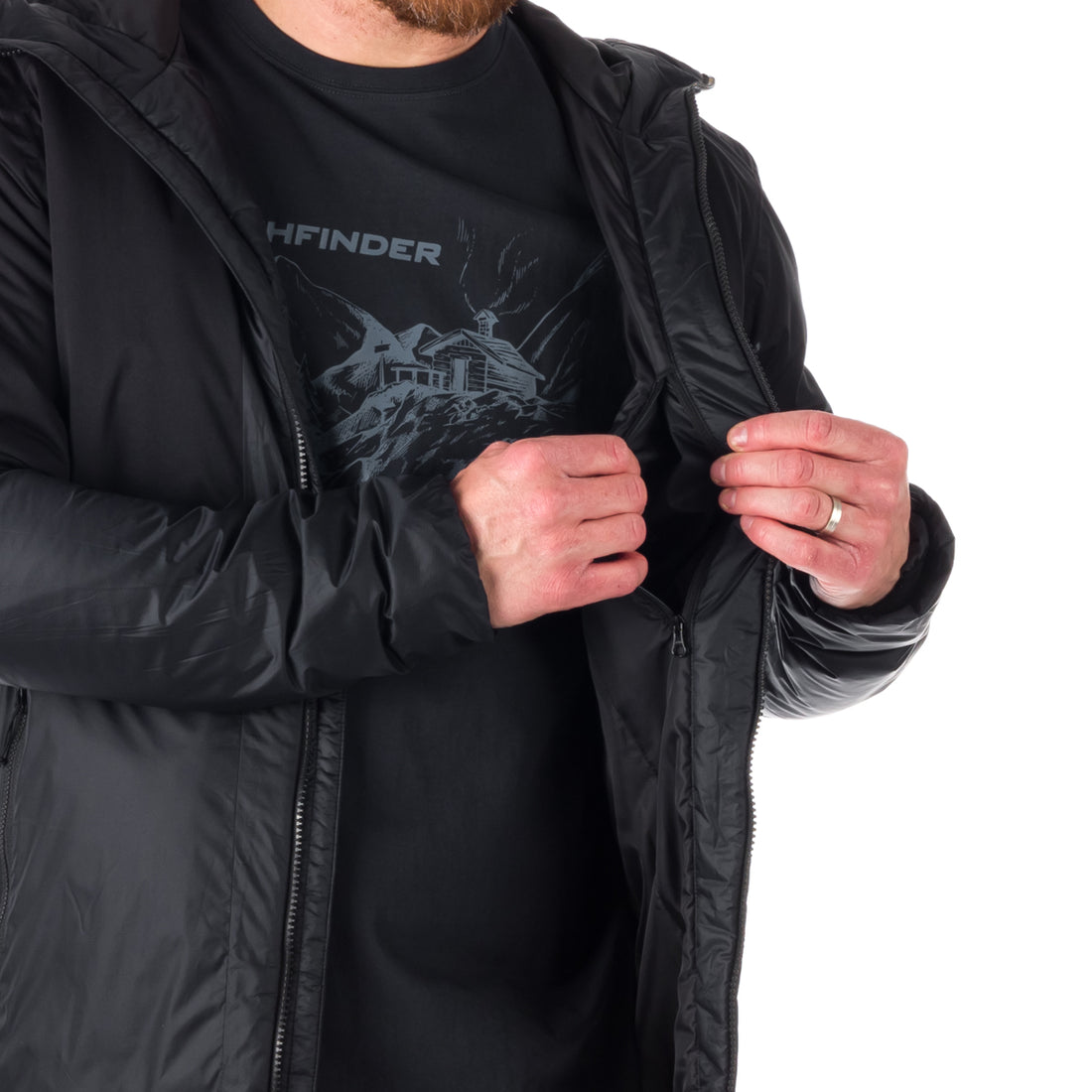 BU-5032OR men's hybrid outdoor insulated jacket 2.5L KASHTON