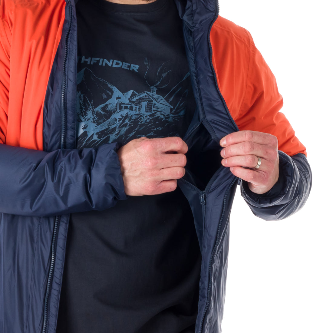 BU-5032OR men's hybrid outdoor insulated jacket 2.5L KASHTON