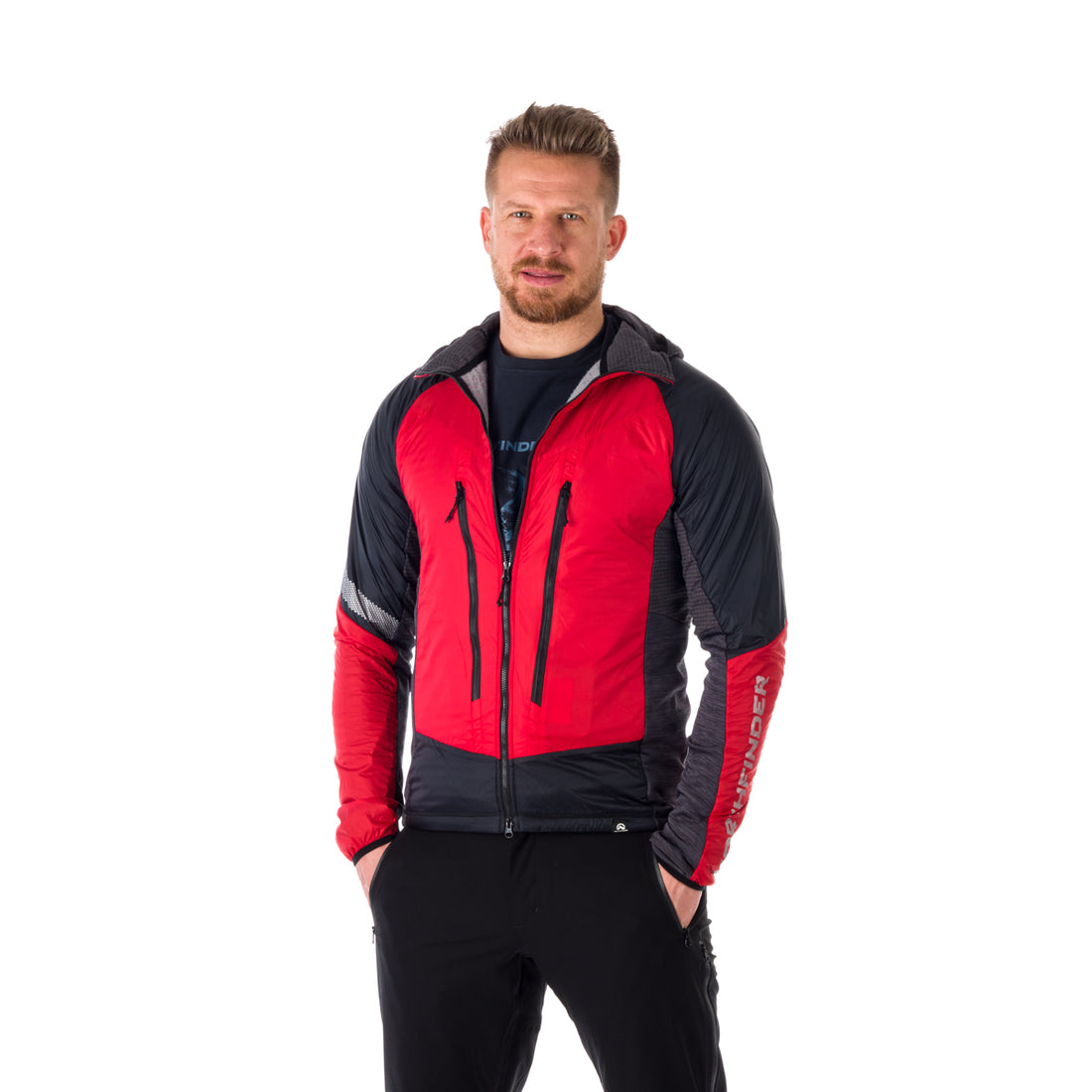 BU-5033OR men's active trekking athletic fit hybrid jacket NOLAN 