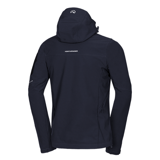BU-5037OR men's travel softshell hood off jacket 3L ABNER