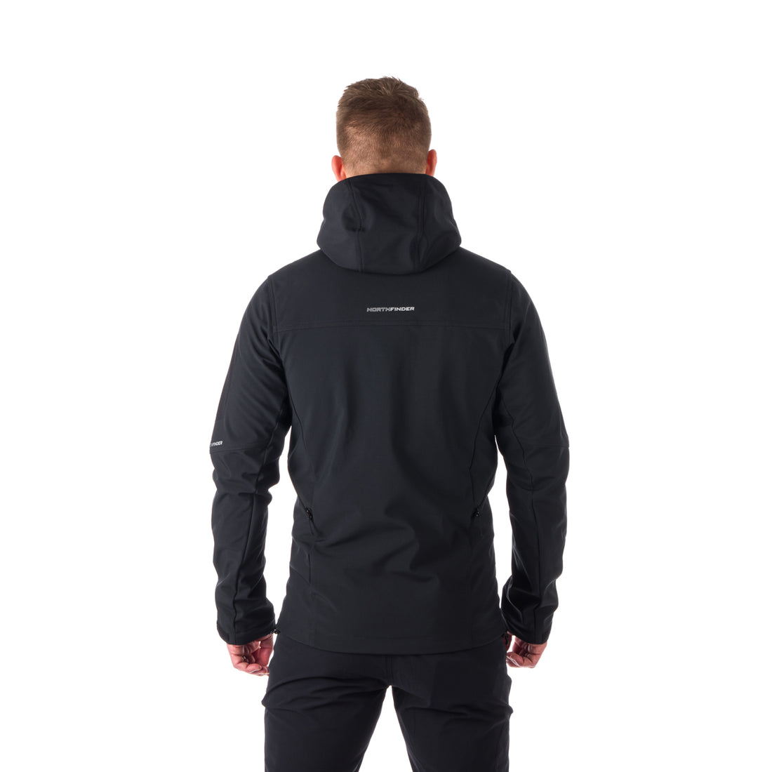 BU-5037OR men's travel softshell hood off jacket 3L ABNER