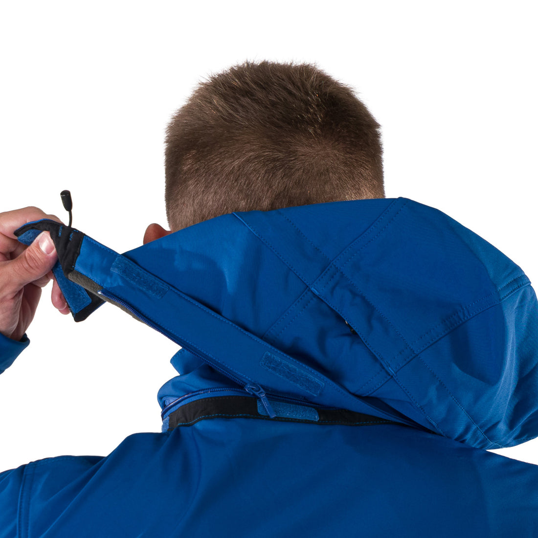 BU-5037OR men's travel softshell hood off jacket 3L ABNER