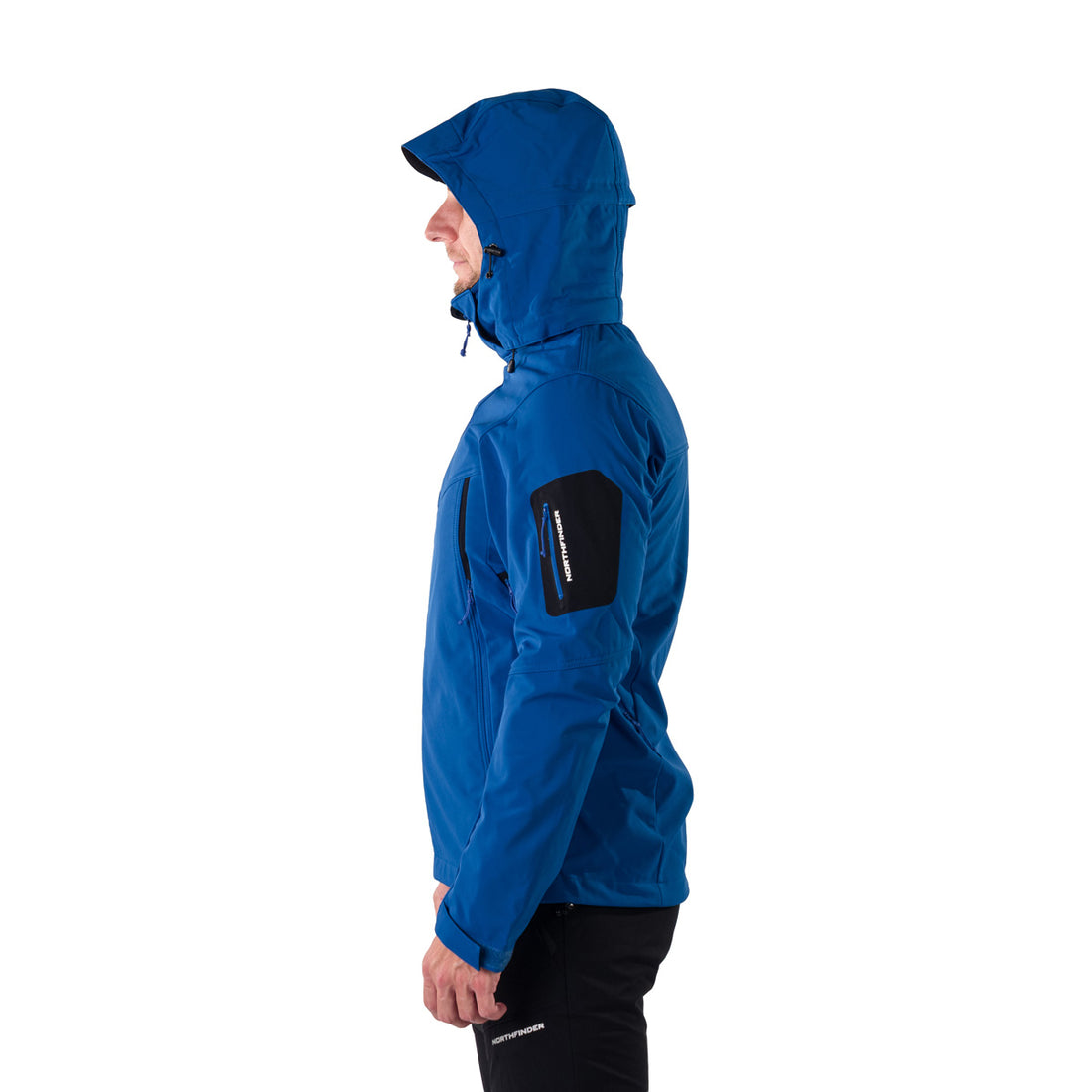 BU-5037OR men's travel softshell hood off jacket 3L ABNER