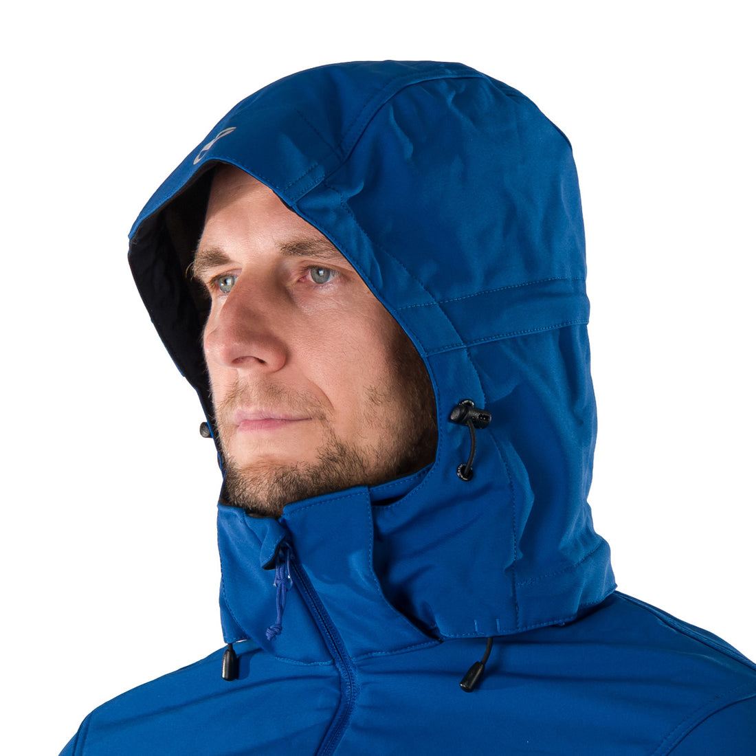 BU-5037OR men's travel softshell hood off jacket 3L ABNER
