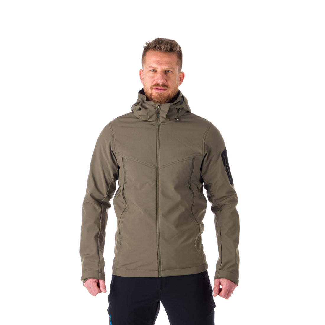 BU-5037OR men's travel softshell hood off jacket 3L ABNER