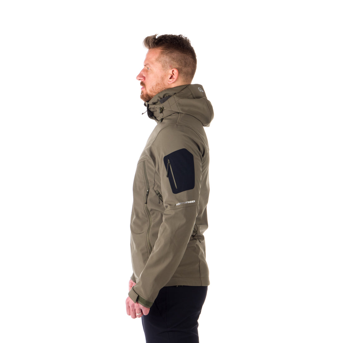 BU-5037OR men's travel softshell hood off jacket 3L ABNER