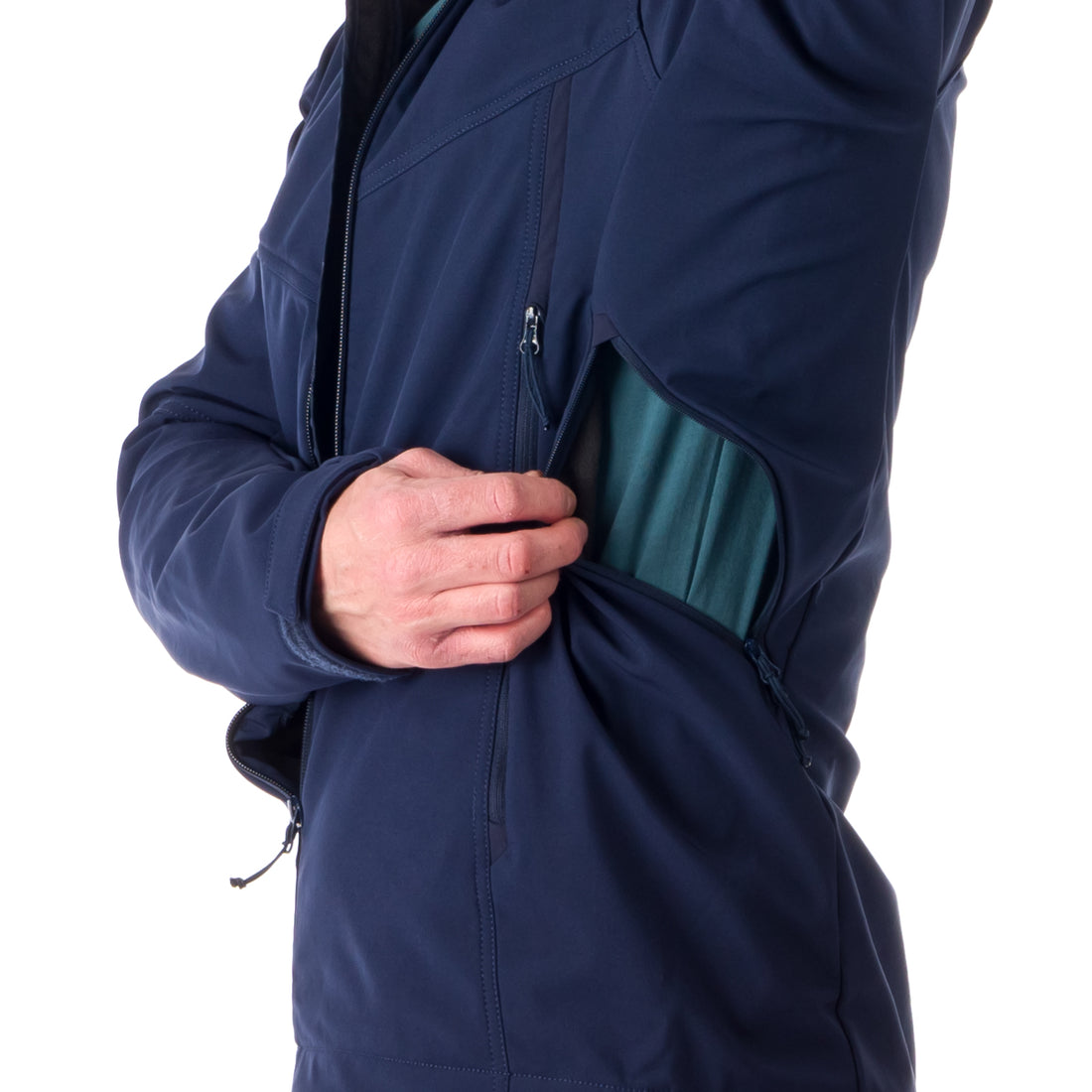 BU-5037OR men's travel softshell hood off jacket 3L ABNER
