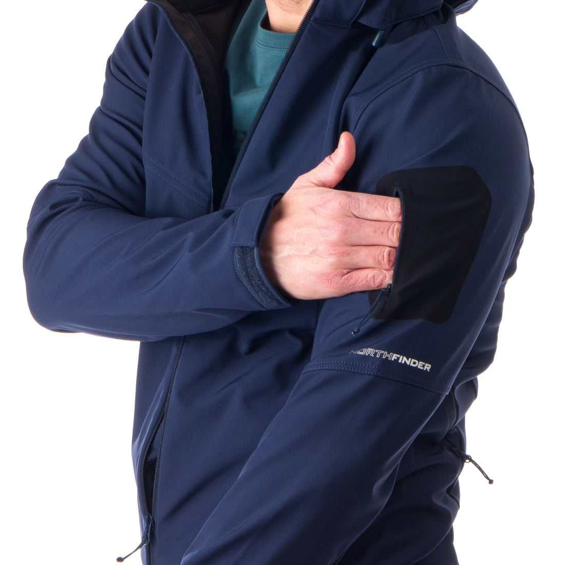 BU-5037OR men's travel softshell hood off jacket 3L ABNER