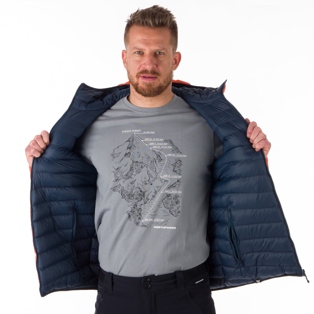 BU-5038OR men's travel insulated reversible jacket DAN