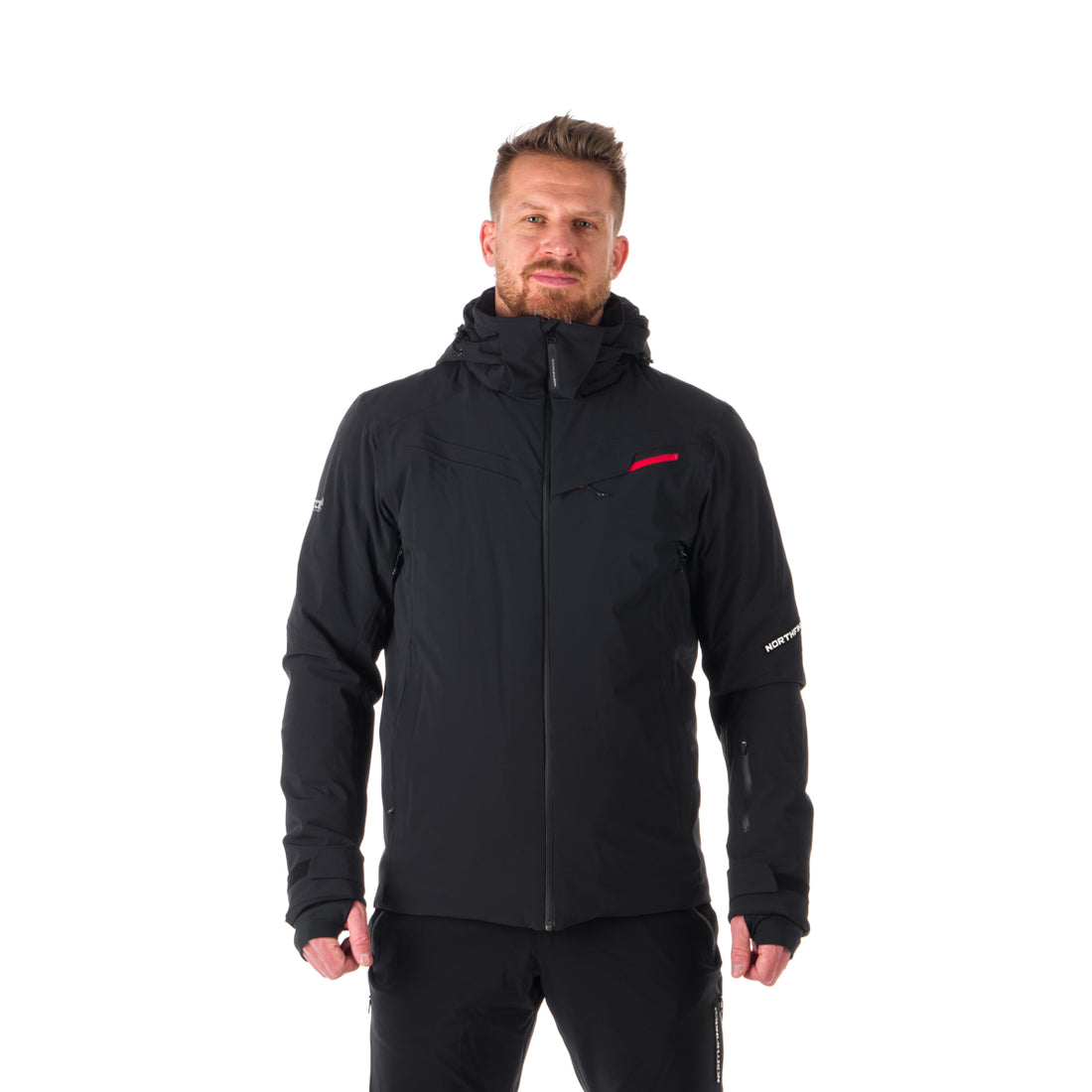 BU-5042SNW men's ski technical athletic fit stretch jacket fully featured with PrimaLoft SEBASTIAN 
