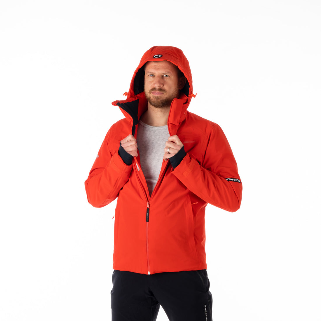 BU-5042SNW men's ski technical athletic fit stretch jacket fully featured with PrimaLoft SEBASTIAN 