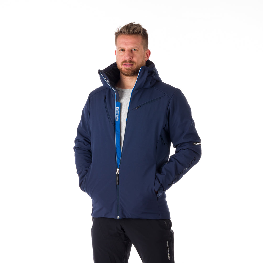 BU-5043SNW men's ski softshell insulated jacket 3L BRIXTON