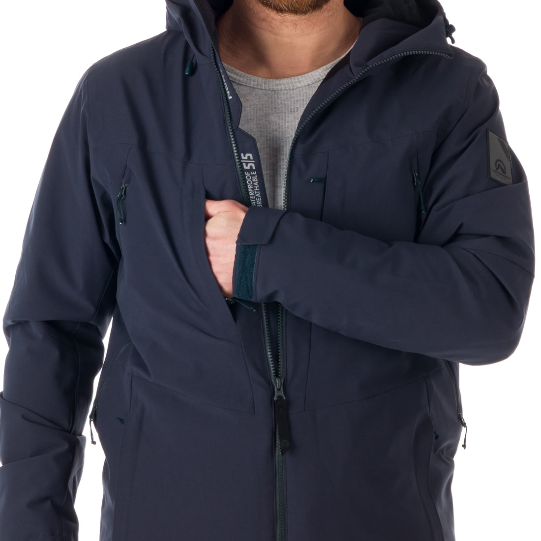 BU-5047SNW men's ski insulated comfort jacket prolonged fit BODIE