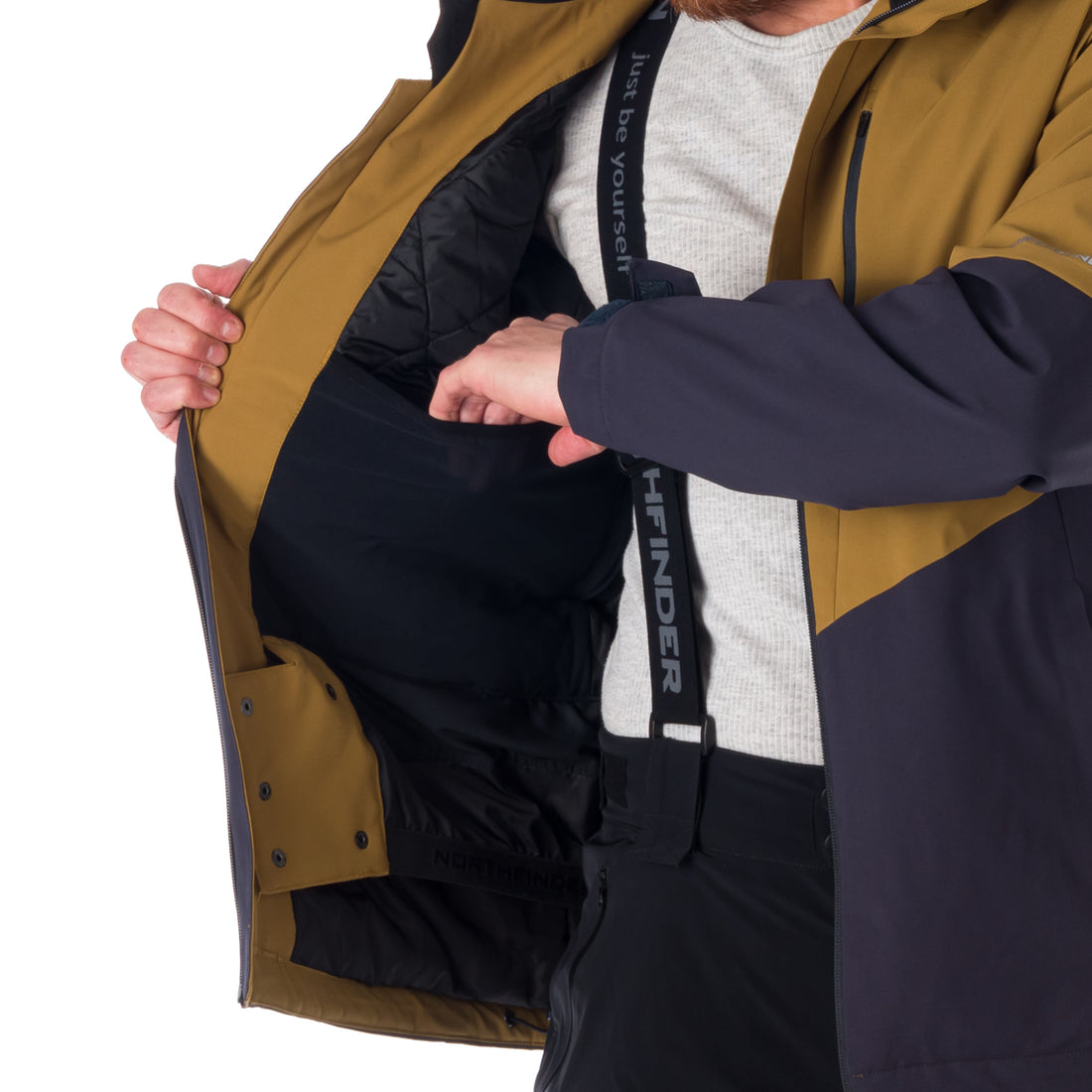 BU-5049SNW men's ski trendy insulated jacket  BRYANT