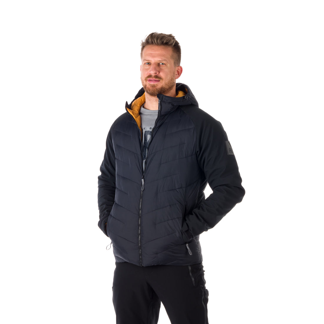 BU-5055SP men's insulated jacket combination with softshell KAYSEN