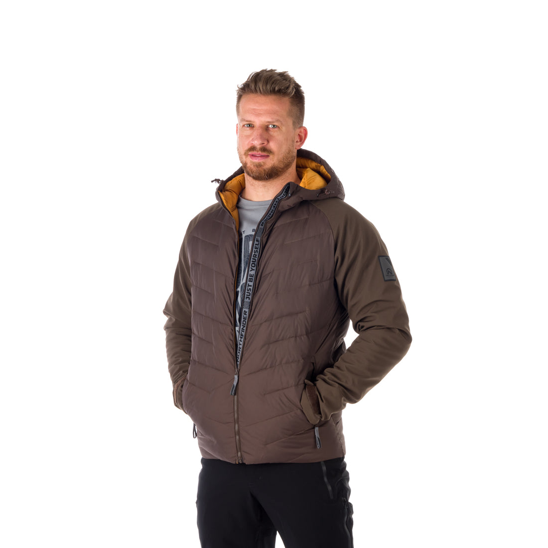 BU-5055SP men's insulated jacket combination with softshell KAYSEN
