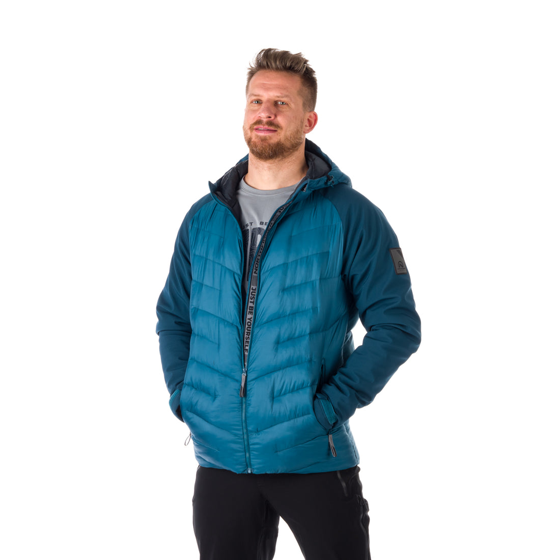 BU-5055SP men's insulated jacket combination with softshell KAYSEN