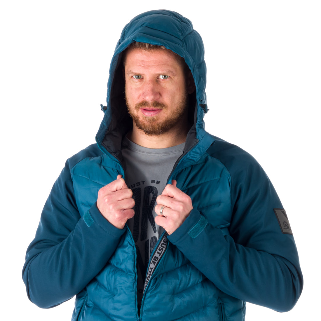 BU-5055SP men's insulated jacket combination with softshell KAYSEN
