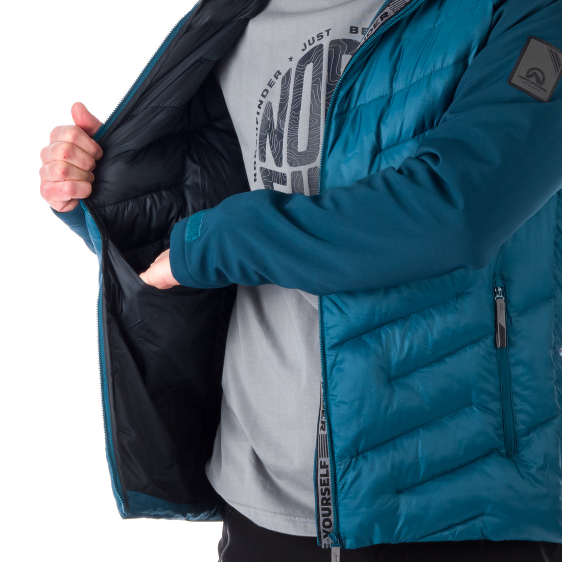 BU-5055SP men's insulated jacket combination with softshell KAYSEN
