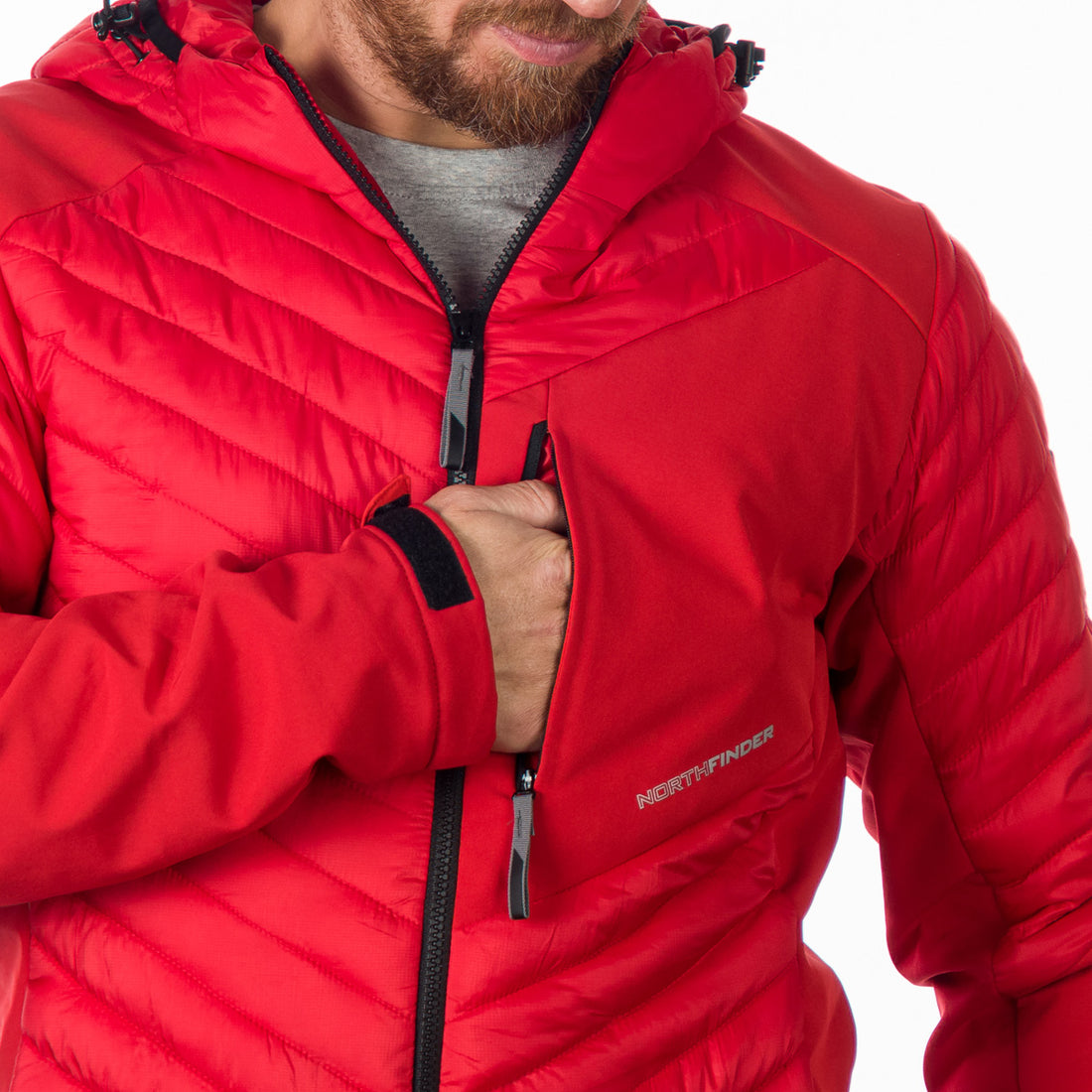 BU-5057SP men's urban insulated jacket combination with softshell AZRAEL