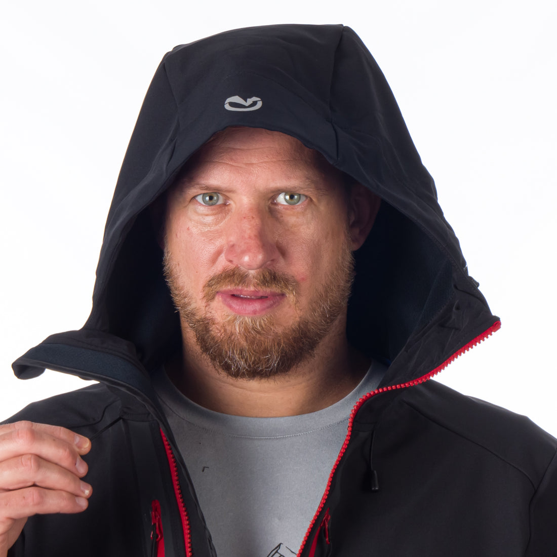 BU-5101OR men's outdoor hoody mountain softshell 3L jacket GRAYSON 