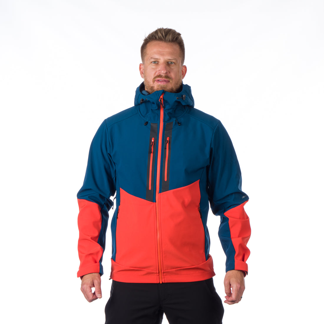 BU-5101OR men's outdoor hoody mountain softshell 3L jacket GRAYSON 